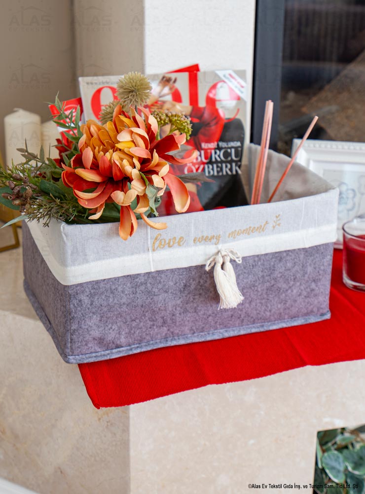 Felt Rectangular Basket – Mega