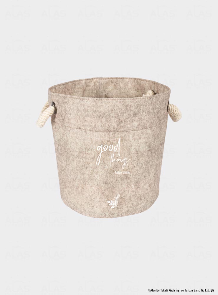 Round Mini With Felt Handle