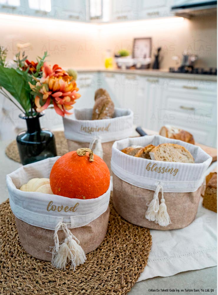 Felt Round Basket Mega
