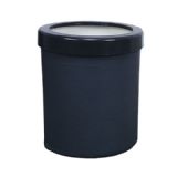 SBPHB09-Trash Can Heat Resistant PLS. Leather Covered R 20 H 23cm