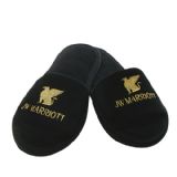 SBPHS07- Velvet Slippers - Open Front Thick Sole