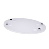 SBPVI16- Plexiglass Oval White 20X30 cm