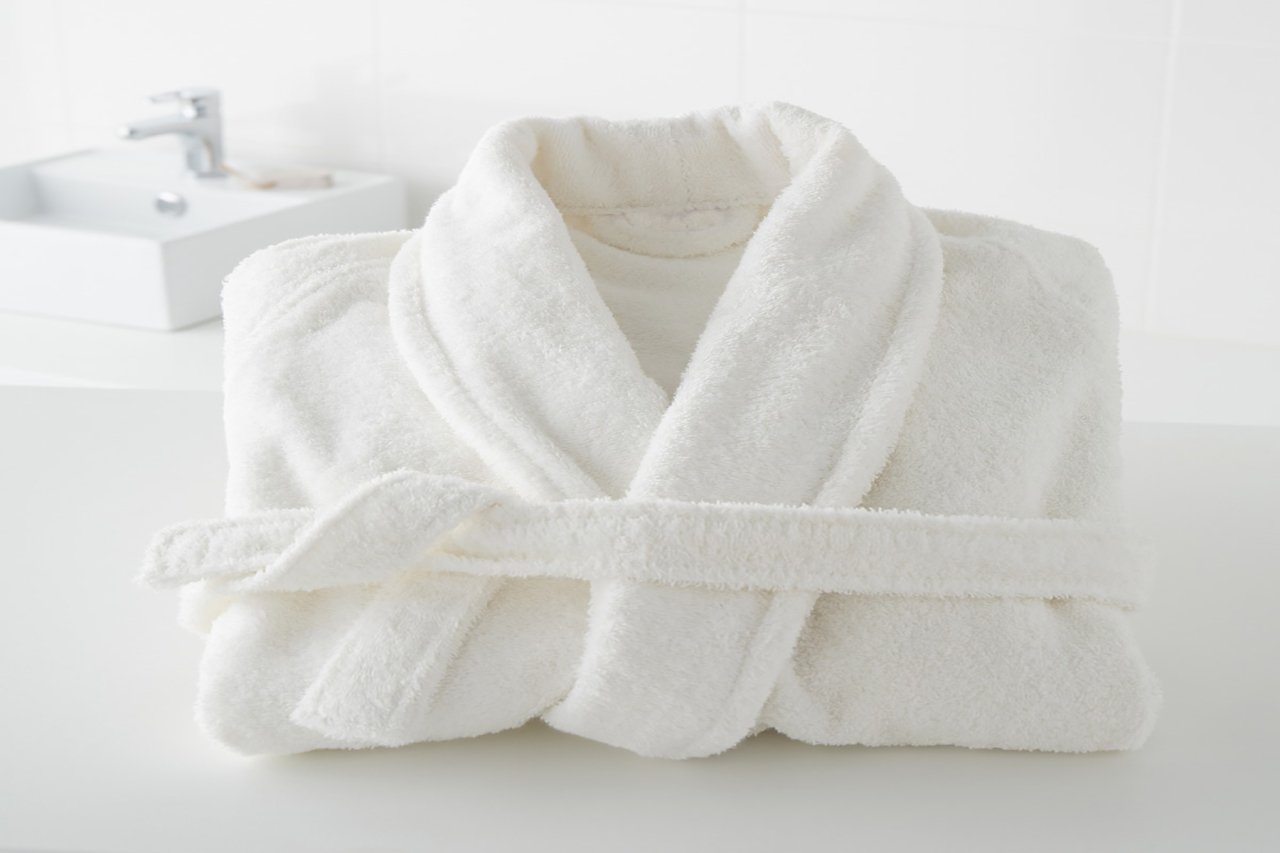 SD08- Shawl Collar Twill Hotel Bathrobe 1250gr