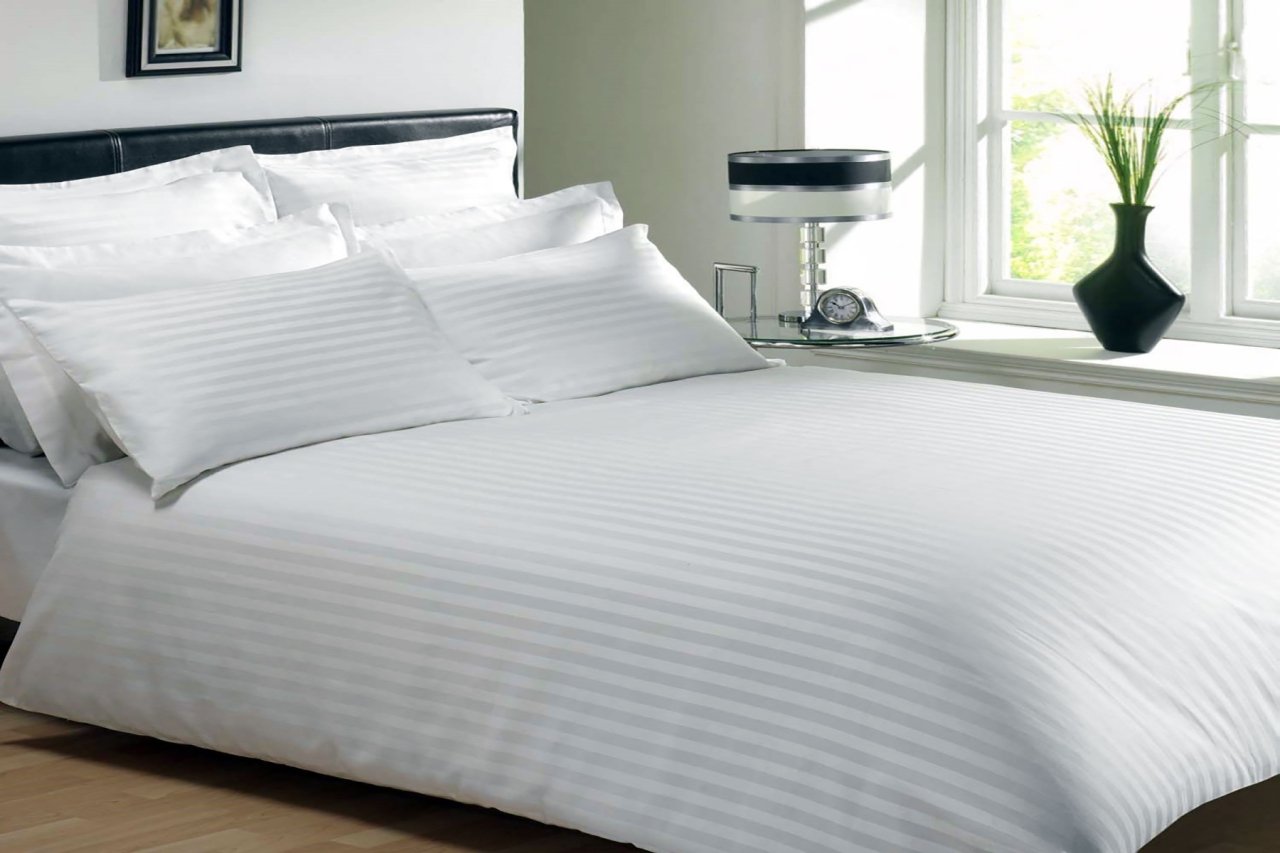 SD38- Single Satin (With Way) Hotel Bed Linen 160 -220 CM 83 wire