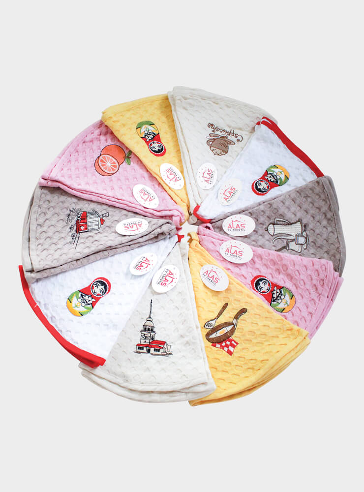 Round Embroidered Napkin